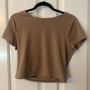 Express contour brown top size large